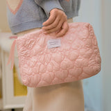 Solid Color Large Makeup Organizer Bag for Women