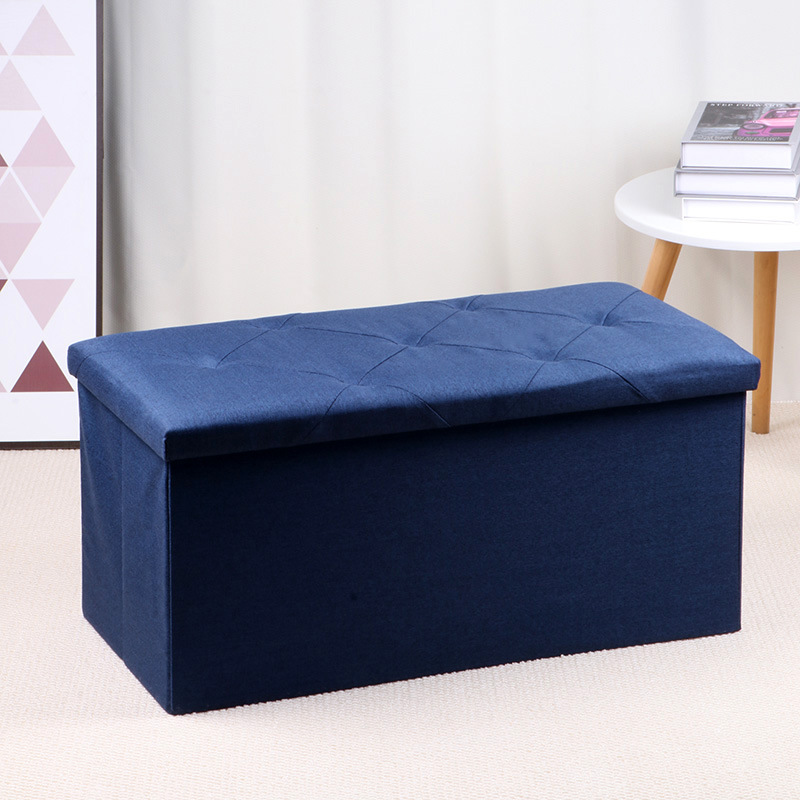 Multi-functional Home Large Size Storage Box Three-seat Storage Stool