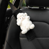 Car Seat Belt Cover Stocking Stuffers Cute Fluffy Pig Frog Sheep Dinosaur Safety Seatbelt Shoulder Pad Auto Accessory Neck Cushion Protector Seatbelt Shoulder Protector Nice Gift (Sheep)