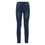 Imperfect Chic Lightly Washed Blue Slim-Fit Jeans with Chain Detail