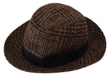 Dolce & Gabbana Elegant Brown Fedora Hat - Winter Chic Accessory