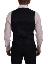 Dolce & Gabbana Multicolor Polyester Waistcoat Dress Formal Vest