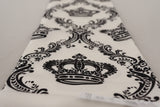 Dolce & Gabbana Royal Crown Printed Silk Men's Scarf