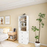 70.2H Livelylodge Wooden Modular Closet Organizer Modern Open Wardrobe Closet System With 4 Drawers For Bedroom&Coatroom White Finish