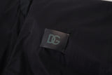 Dolce & Gabbana Black Nylon Logo Bomber Zipper Jacket