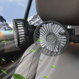 Chair Back Dual Head Car Fan