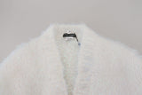 Dolce & Gabbana Elegant White Long Sleeve Cardigan Jacket