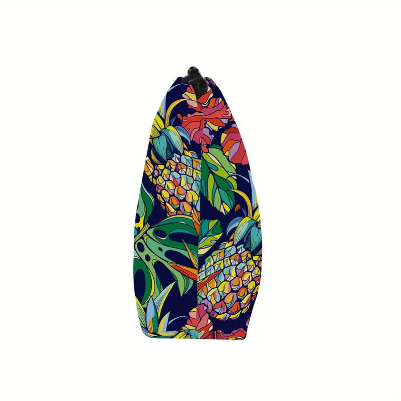 Elegant Pineapple Pattern Waterproof Makeup Bag Organizer