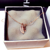Fashionable Korean Style Leaf Pendant Choker Necklace