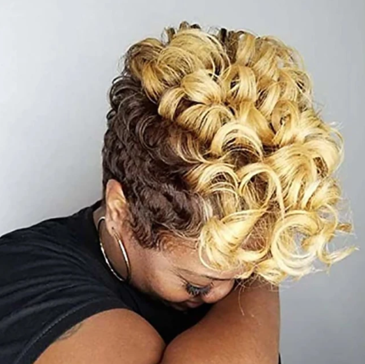 European Beauty Fashion Short Straight Hair Bundle
