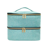 Portable Nail Polish Organizer with Dual Compartments