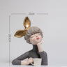 Cute Resin Bubble Girl Statue for Home Decor