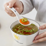 Ceramic Cooking Spoon Set for Home Kitchen Use