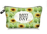 Mother's Day Floral Cosmetic Bag with Zipper Organizer