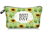 Mother's Day Floral Cosmetic Bag with Zipper Organizer