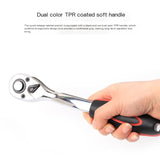 46-Piece Home and Auto Repair Tool Set with Ratchet Wrench