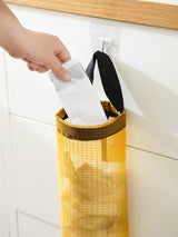 Wall-Mounted Plastic Bag Holder for Kitchen Storage