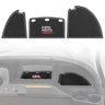 Kemimoto Golf Cart Dash Mats Compatible with Club Car Precedent 2004-2023 and Onward Tempo 2007-2023 Golf Cart Accessories White Trim