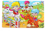 80-Piece Wooden Puzzle Set - Cartoon Educational Toy