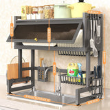 Multi-Functional Kitchen Sink Organizer Rack for Dishes