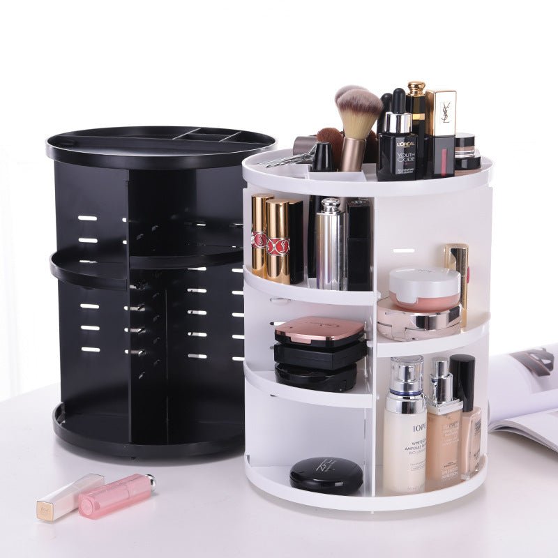 Rotating Makeup Organizer Box for Cosmetics Storage