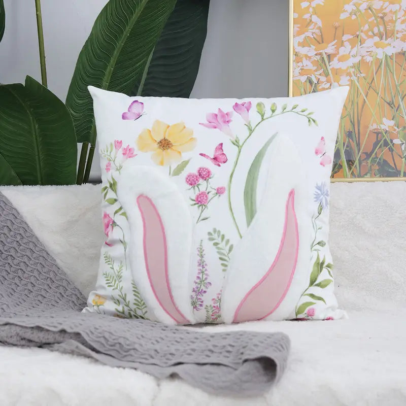 Cute Rabbit Pillow Cover for Home and Office Decor