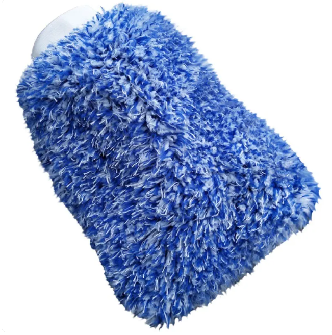 Microfiber Coral Fleece Car Wash Glove – Soft Cleaning Mitt for Auto Detailing & Household Use