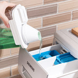 Transparent Laundry Detergent Storage Box with Cup
