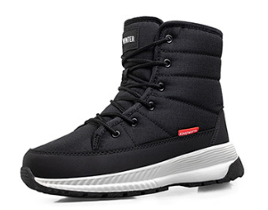 Mid-Tube Outdoor Velvet Warm Down Cotton Boots