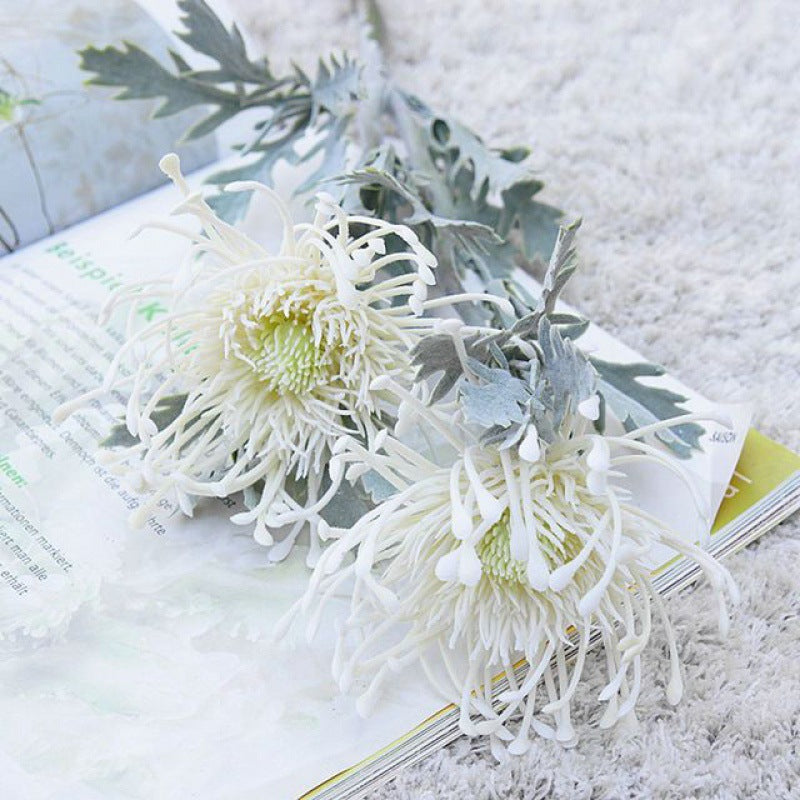Artificial Flowers with 2 Heads for Home Decoration