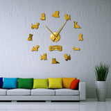 Cute Cartoon Dog Wall Clock - Creative DIY Home Decor