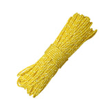 Legnowit 2mm Reflective Guyline Camping Paracord Ultralight Thin Cord Rope for Tarp Rain Fly Tent Camping 65 Feet (Yellow)