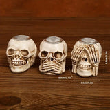 Day of the Dead Skull Resin Ornament for Home Decor