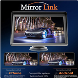 7-Inch Car Display with Wireless CarPlay Support