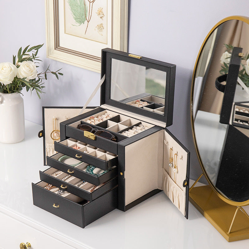 Luxury Leather Jewelry Storage Box