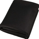 Longdex Speaker Grille Cloth 140x91.4cm/55x36inch Stereo Grille Fabric Dustproof Protective Cover for Car AudioStage Speakers and KTV Boxes Speaker Mesh Cloth Black