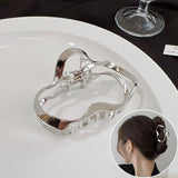 Irregular Geometric Metal Hair Clip for Cold Weather
