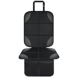 Musclez Baby Car Seat Protectors for Child Car Seat Baby Car Seat Cover Waterproof 600D Fabric Padding Non-Slip Backing 2 Mesh Pockets Carseat Protector for Travel Vehicles Baby Pets (Black-1pcs)