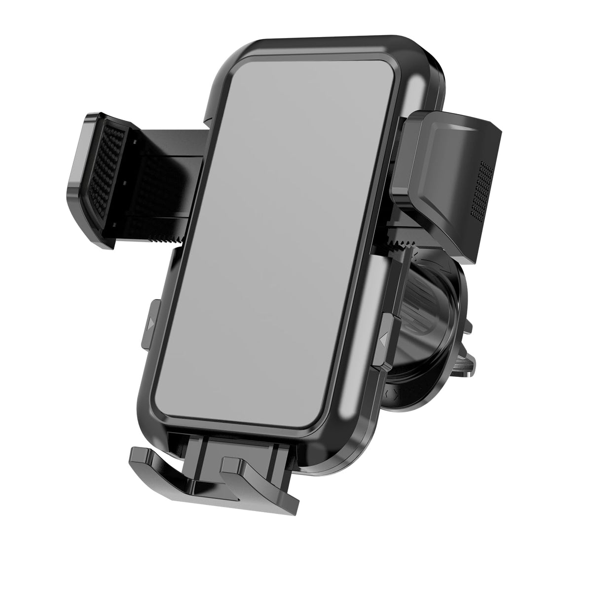FICONEO Upgraded Hands-Free Car Phone Holder Universal Cellphone Car Mount 360 Degree Rotation Phone Mount Cradles for 4-7 Inch Smartphones (Grey)