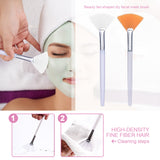 Portable Soft Fan Makeup Brush Tool for Face