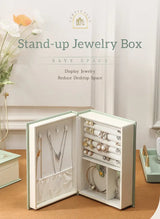 Stylish Diary Jewelry Box - Magnetic Organizer for Accessories
