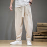 Chinese Style Men's Casual Loose Cotton Linen Trousers