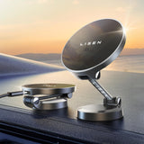 LISEN 15W for Magsafe Car Mount Charger [2024 Upgrade] iPhone Wireless Car Charger Dashboard for Magsafe Mganetic Car Phone Holder fit iPhone 15 14 13 Pro Max Plus