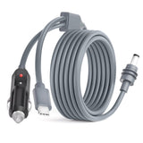 Starlink Mini Cable 2 in 1 USB C/Cigarette Lighter to DC Power Cable 10FT 100W Starlink Mini DC Power Cable 5.5*2.1mm to USB Type-C Car Cigarette Lighter Cable for Starlink Mini Accessories 18AWG 3M
