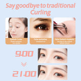 Mini Electric Heated Eyelash Curler and Brush