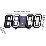LED Digital Wall Clock with Alarm - Home Decor Item