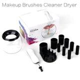 Makeup Brush Cleaning Set, White, Rotating Cleaner