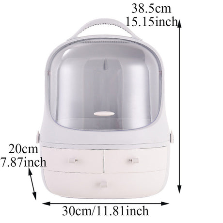 Portable Makeup Organizer Box for Desktop Storage