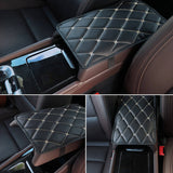 Car Armrest Pad Leather Universal Interior Accessory