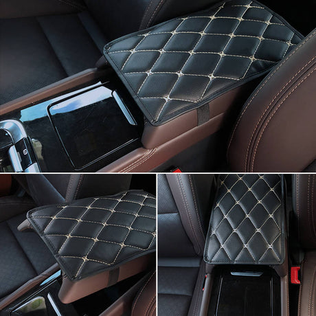 Car Armrest Pad Leather Universal Interior Accessory